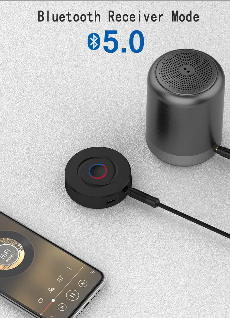 Новинка 3,5 мм AUX аудио беспроводной Bluetooth 5,0 передатчик приемник 2 в 1 адаптер стерео аудио для ТВ ПК автомобильный динамик музыка