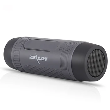 

new Portable bluetooth 5.0 speaker with LED flashlight Outdoor cycling speakers support TF AUX Voice calls mobile power