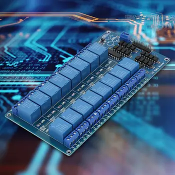 

16-channel 5V Relay Module Control Board with Optocoupler Protection For Microcontroller Module for home appliance control