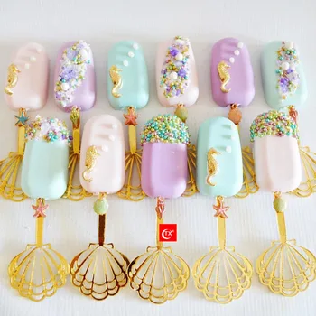 

TX 10PCS 3MM Acrylic Seashell Beautiful Ice Cream cakesicle sticks, Custom Popsicle Sticks,Birthday,Baby Shower Baking Tools