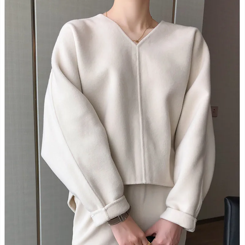 2019 Autumn and Winter Lady  Sweater Double-Sided