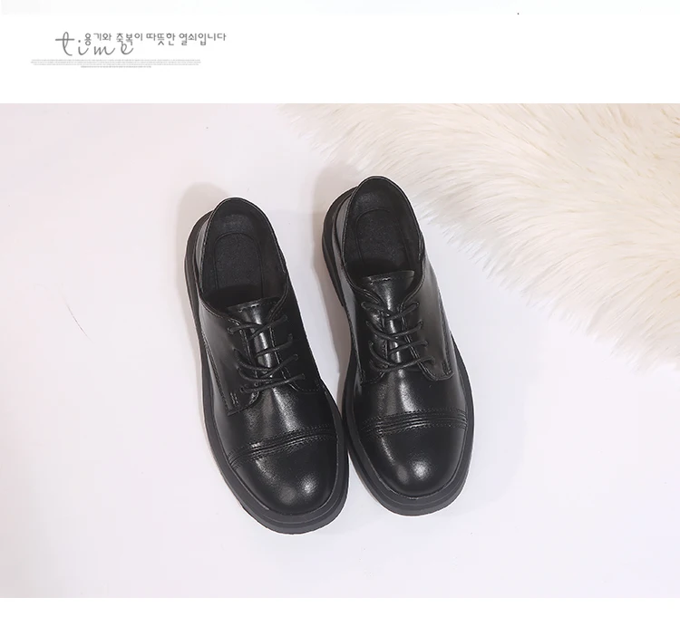 Women Casual Woman Platform Shoes Autumn Oxfords Women's Modis Shallow Mouth Round Toe Flats British Style All-Match Fall