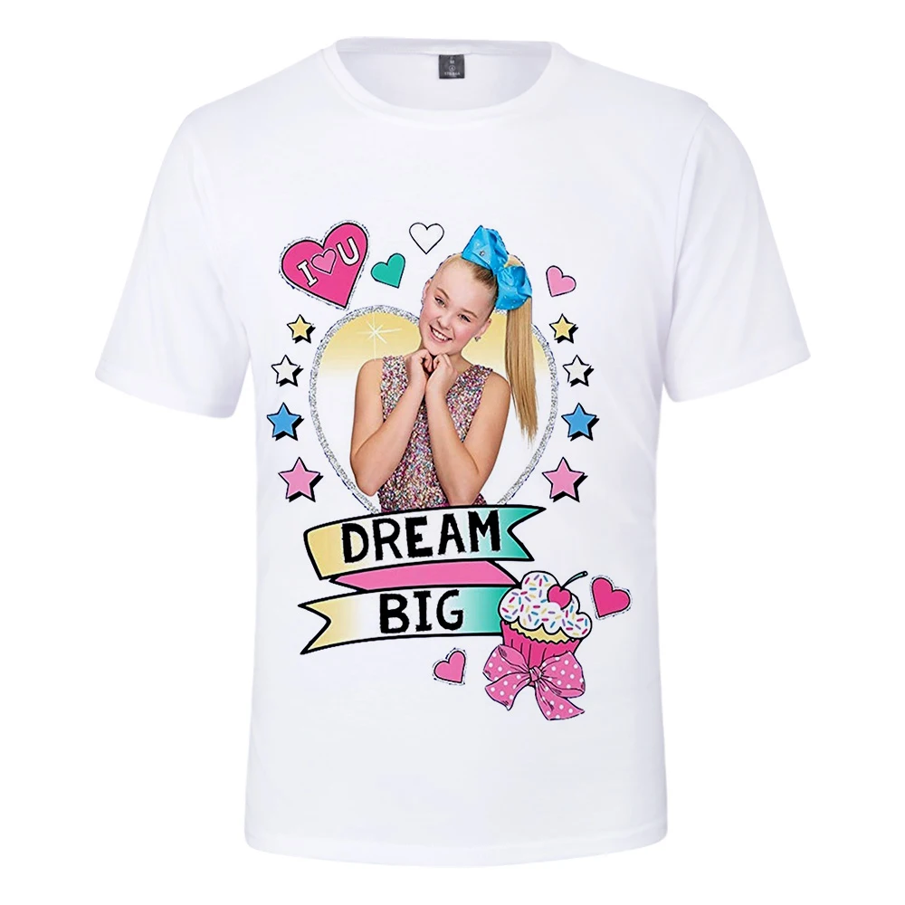 Новая мода 3D JOJO SIWA футболка; сезон лето-осень; обувь для мужчин и женщин; удобная 3DTees Популярные красного цвета с короткими футболки с рукавами
