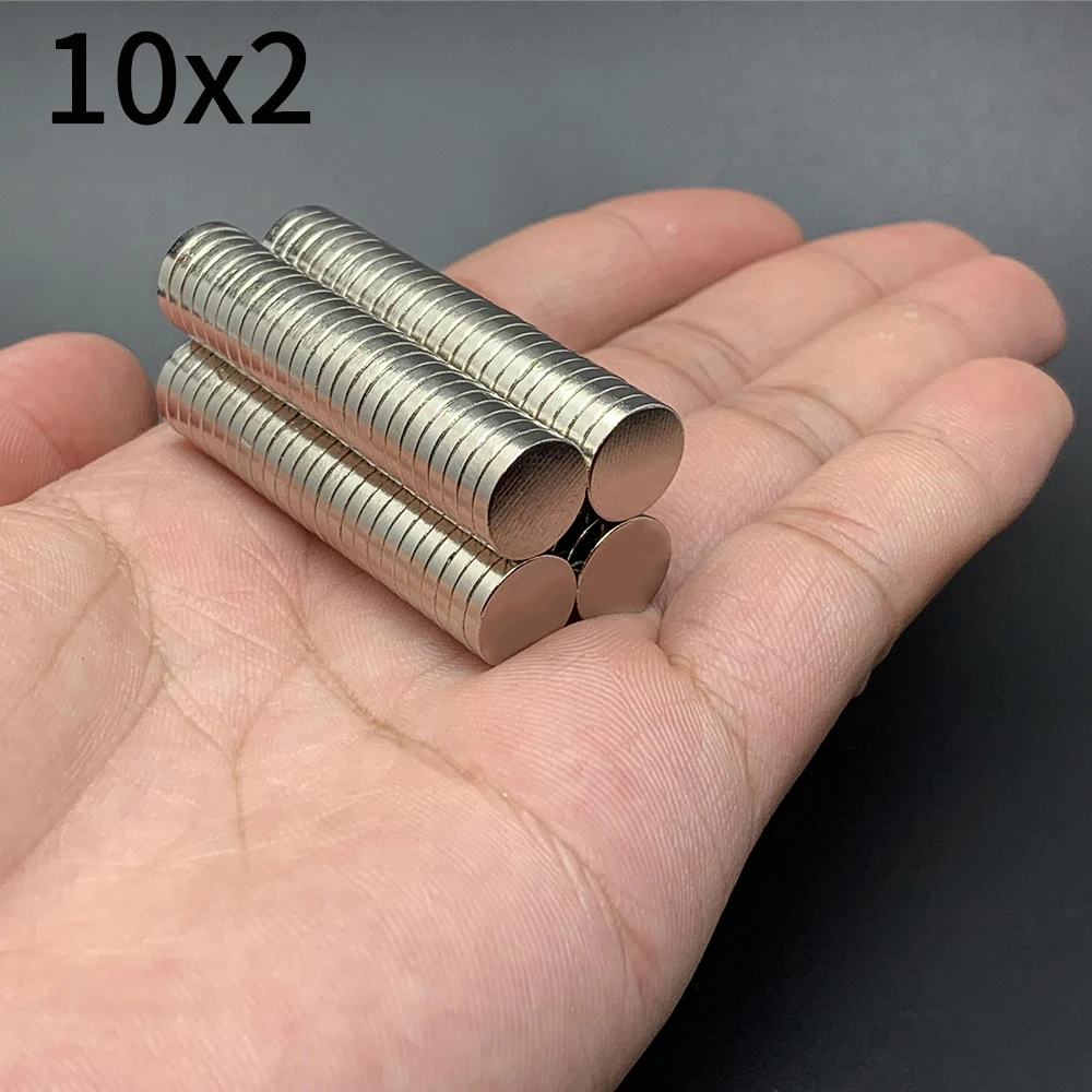 10/30/60/100Pcs 10x2 Neodymium Magnet 10 x 2 N35 NdFeB Round Super Powerful Strong Permanent Magnetic imanes Disc | Обустройство дома