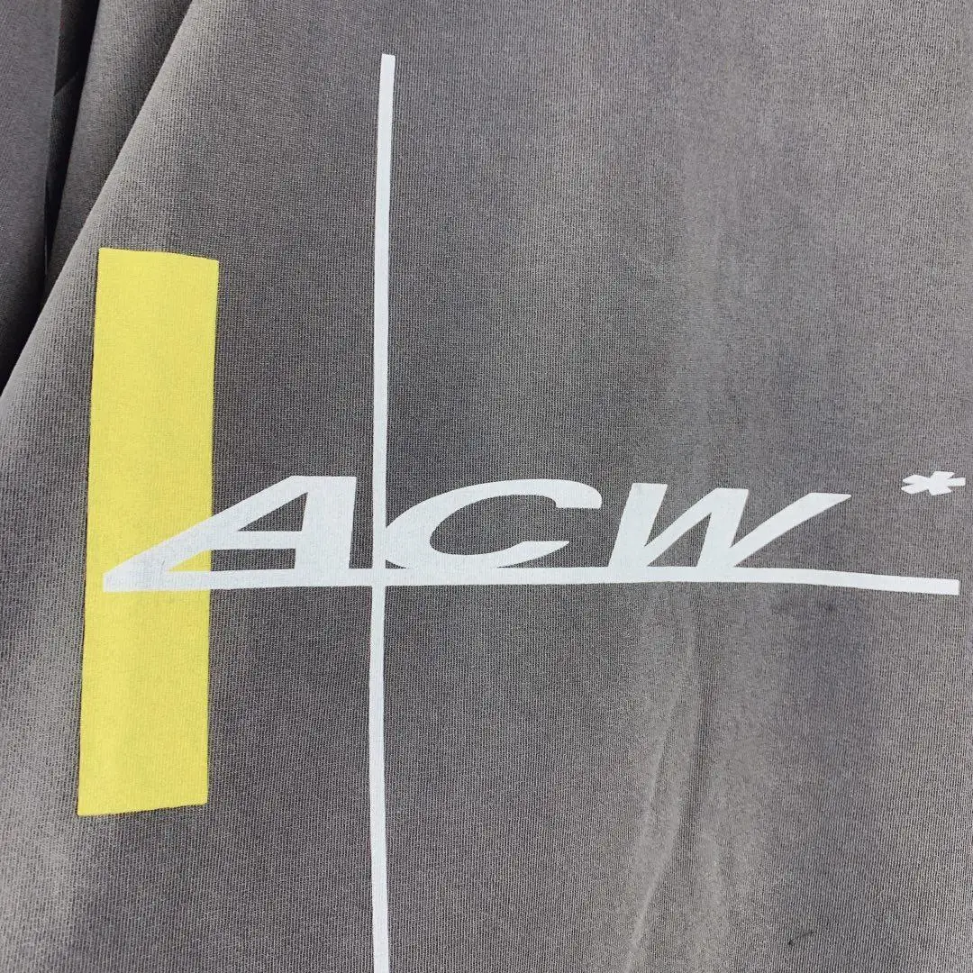 19SS ACW толстовки для мужчин и женщин оверсайз старый стиль свободный крой холодные стены пуловеры уличная хип хоп холодная стена толстовки