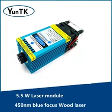 Module Laser 5.5 W, module TTL pour découpe et gravure laser sur bois à focalisation bleue nm