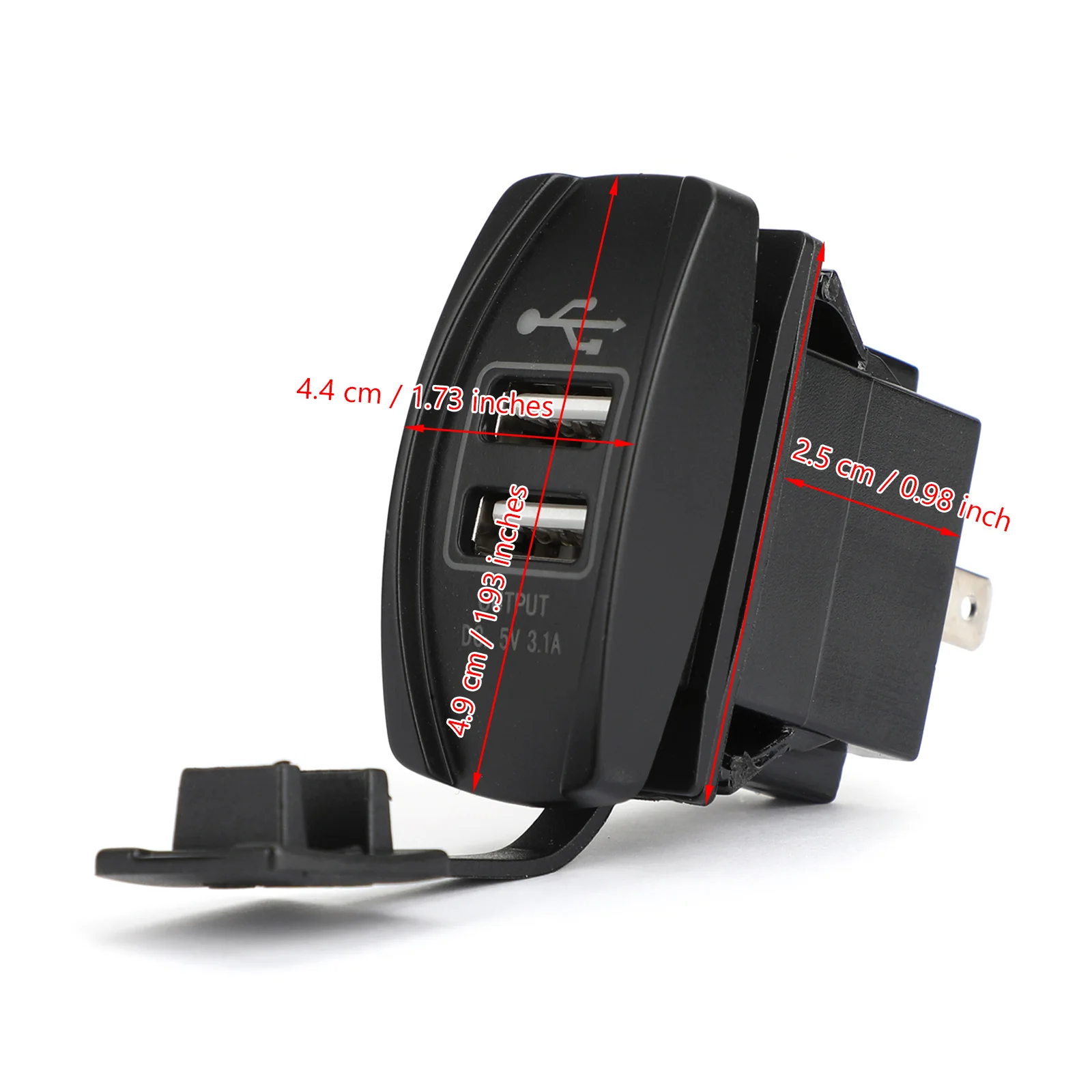 Artudatech Dual USB розетка Зарядное устройство для автомобиля лодок UTV Can Am Поларис рейнджер RZR 570 800 900 1000 XP 750 аксессуары