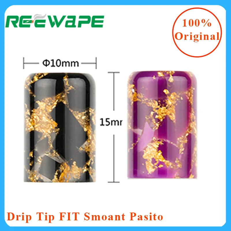 

Reewape AS246 Resin Drip Tip for Smoant Pasito Kit random color drip tip Electronic Cigarette vape accessories