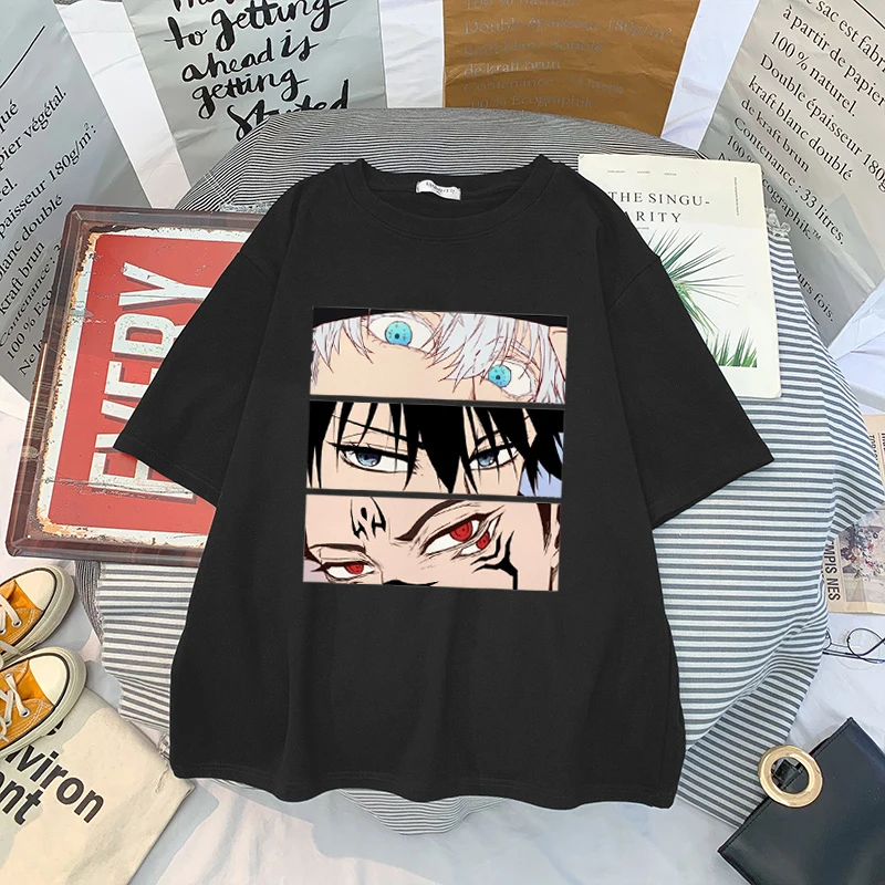 2021 T-shirt Manga Japanese Anime Jiu-Jitsu Kaisen T-shirt Men's Gojo Goto Top Yuji Itadori Graphic T-shirt Cool Women's T-shirt cheap graphic tees