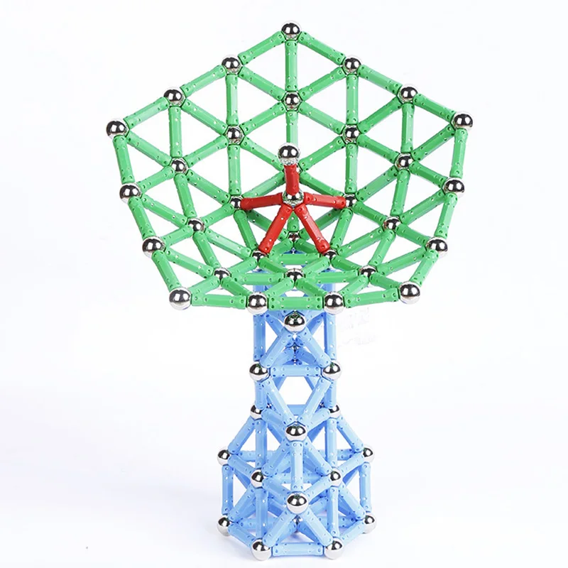 Магические магнитные Конструкторы цветной магнитный шток магический магнитный шар Diy составное здание блоки бак детские игрушки