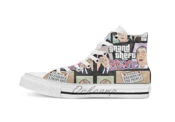 

GTA Brexit breathable Casual High Top lace-up Canvas shoes sneakers Drop shipping