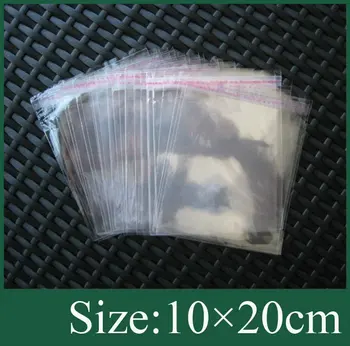 

Cellophane Bag (10x20cm) with self-adhesive seal for retail 1000pcs/lot