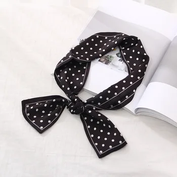 

Small silk scarf lady mimics pure silk printing stripe to take new style spring and summer small scarf decoration floret