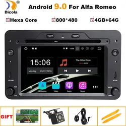 PX6 4 + 64G Android 9 Автомобильный dvd стерео плеер для Alfa Romeo spider Alfa Romeo 159 Brera 159 Sportwagon с радио, GPS 4G wifi BT