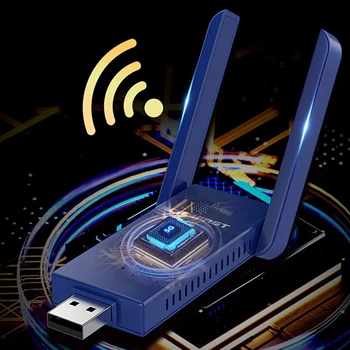 

2 in 1 USB Wifi Adapter 1200Mbps Dual Band Wi-Fi Dongle 2.4Ghz + 5Ghz Computer AC Network Card USB 3.0 Antenna Adapter