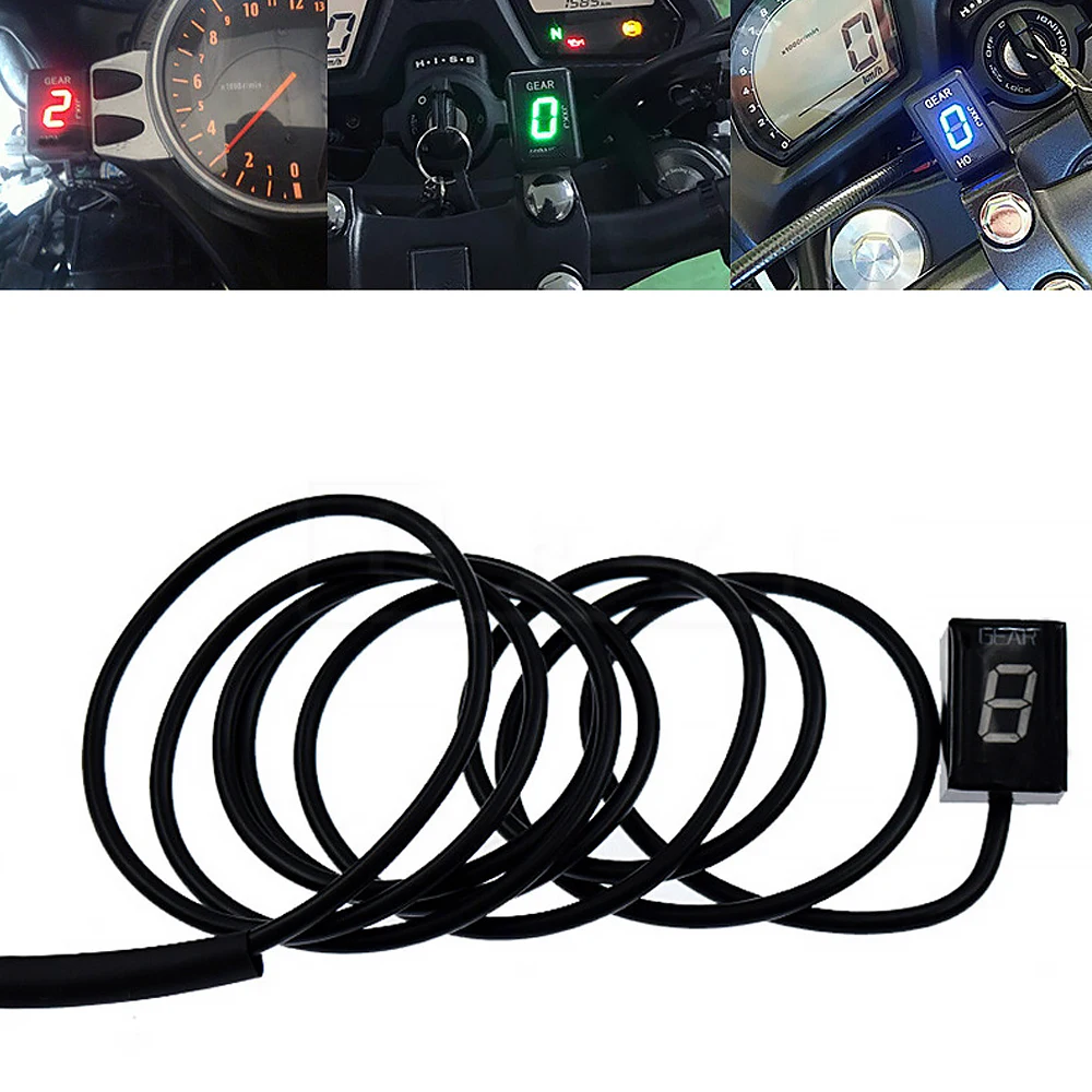 Moto Electronics Lcd 1-6 Livello Indicatore Di Marcia Moto 6 Velocità Digitale Meter Gear Per Honda Vfr750 Vfr800 Vfr 750 Vfr 800