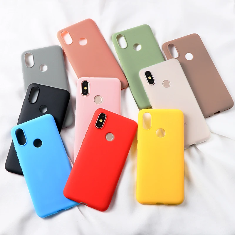 Модный матовый Силиконовый чехол для Xiaomi Mi 9 SE 8 Lite A2 A1 Capa Redmi 6 Pro 6A 5 Plus 5A 4X 4A милый