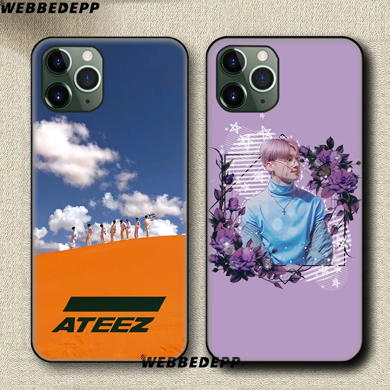 Мягкий силиконовый чехол ATEEZ HongJoong для Apple iPhone 11 Pro Xr Xs Max X или 10 8 7 6 6S Plus 5 5S SE из ТПУ