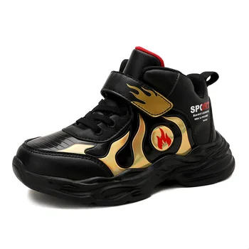 

Classic Children Sport Shoes For Kids Boys Girls High Cut Fashion Non-Slip Sneakers Baby Boys Girls Boots Size 29-38