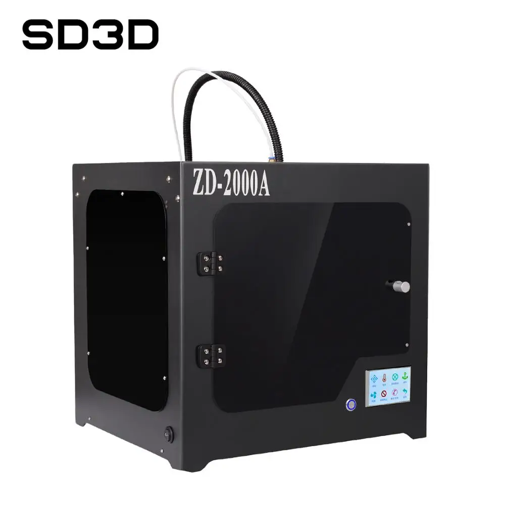 

SD-2000A fdm 3d printer with high precision and large size sends out 3.5-inch touch screen near-end wire feeder