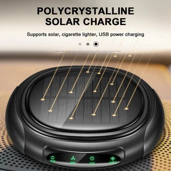 

Solar vehicle air purifier filter freshener with Aromatherapy flavoring in the car accessories car styling car stickers for car