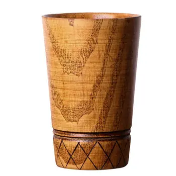 

Wooden cup deco cup decoration mug drinking cup coffee mug milk cup -11cmx7.8cm