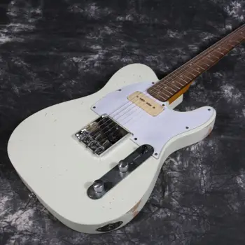 

New Product 100% Handmade Relic TL Electric Guitar R-TY3 P90 Pickups Strings Thru Body
