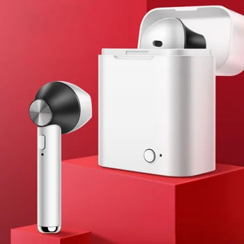 

Automatic Pairing Wireless Headset Sports Bluetooth 5.0 Earphone Stereo Clear with 500mAh Mini Portable Charging Box