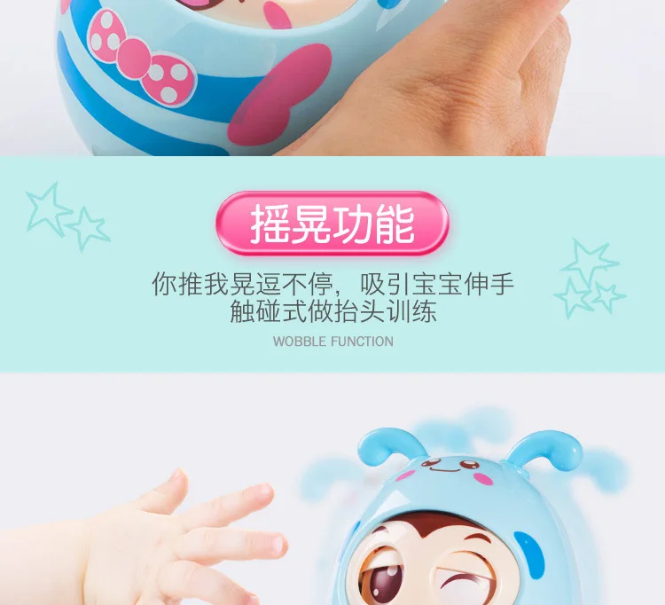 Горячая распродажа детская погремушка с героями мультфильмов Blink Bees Tumbler игрушка для детей 0-3 лет мягкая Silcone Molar игрушка