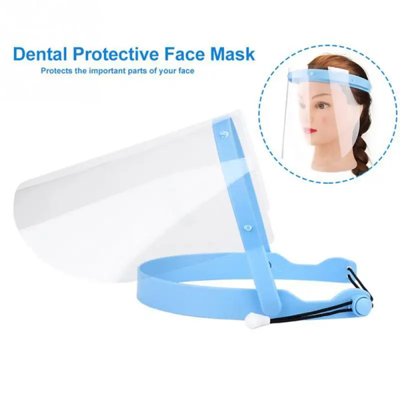 

1PC Protective Adjustable Anti Dust-proof Full Face Cover Mask Visor Shield Droplet Windproof Face Shield Washable Gadget Tool