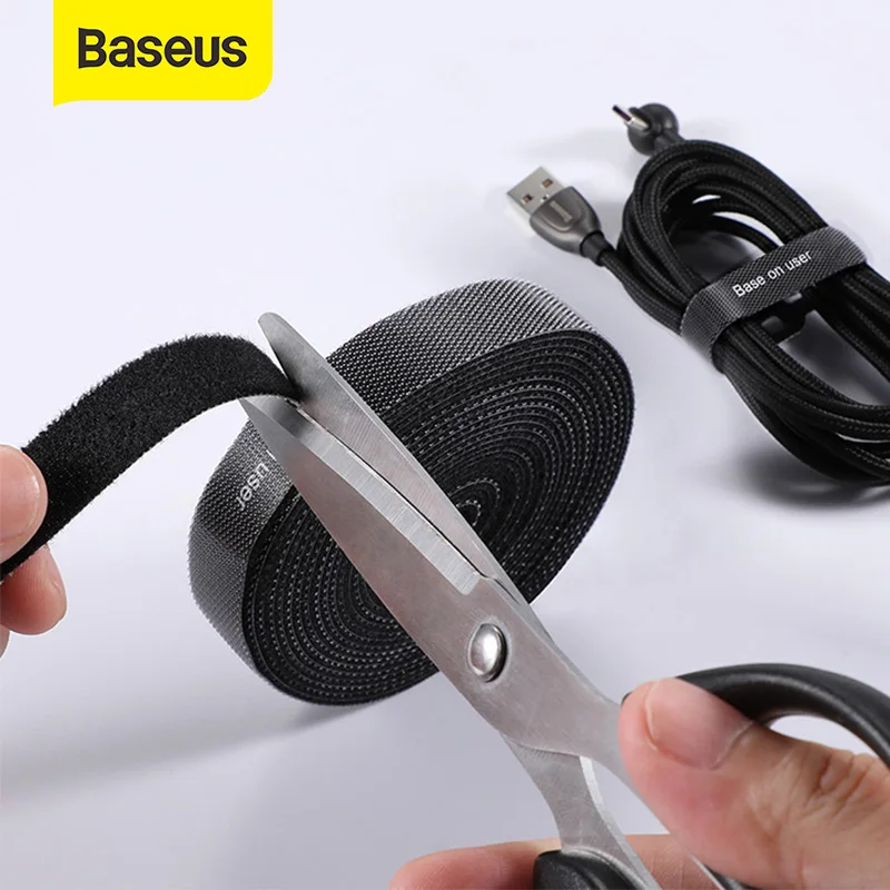 Органайзер для кабелей Baseus Magic Paste устройство зарядки и приема данных бытовая