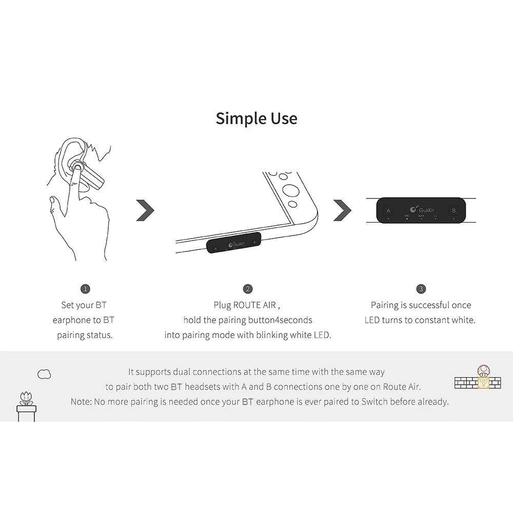 GuliKit тип-c USB аудио беспроводной BT аудио USB передатчик адаптер супер HiFi низкая задержка трансивер для переключателя/переключатель Lite/PS4
