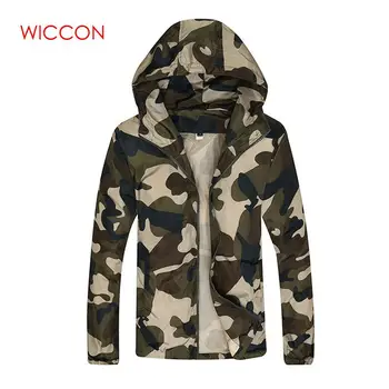 

Hot Selling 2020 New Men's Fashion Camouflage Jackets Spring Outwear Tide Male Hooded Thin Sunscreen Slim Coat Wholesale
