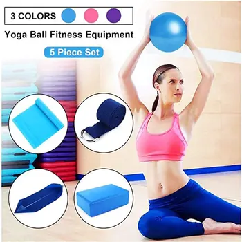 

Practical Sports Yoga Balls Pilates Fitness Gym Balance Fitball Exercise Pilates Workout Massage Ball