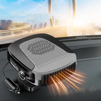 

Car Windshield Window Electric Demister Defroster Cooling Fan Multifunction Portable Vehicle Defroster Heating Fan