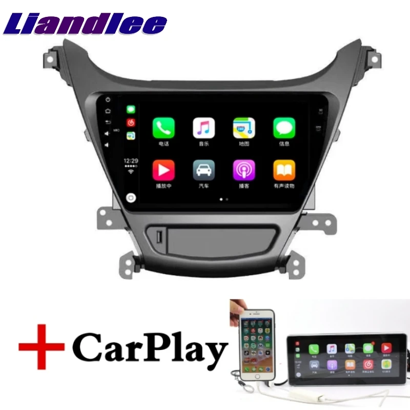 Top For Hyundai Elantra 2013~2015 NAVI LiisLee Car Multimedia Player GPS Maps WIFI Audio CarPlay Accessories Radio Navigation 2