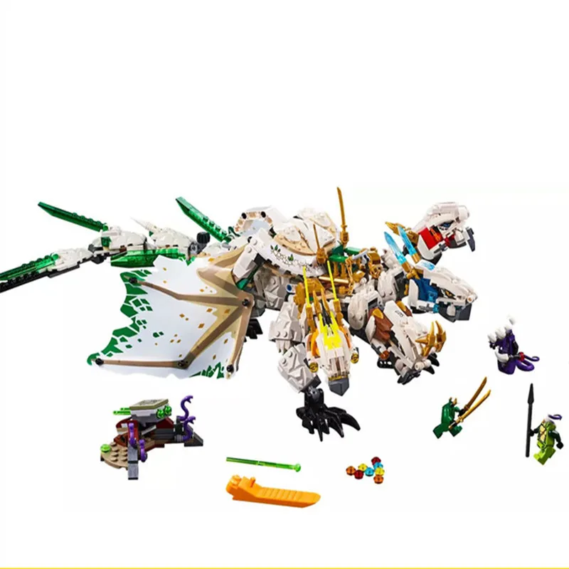 

1100pcs Ninjagoed Building Blocks Bricks Model Toys 06099 Ninja mirage ultimate dragon complex compatible with Christmas gift