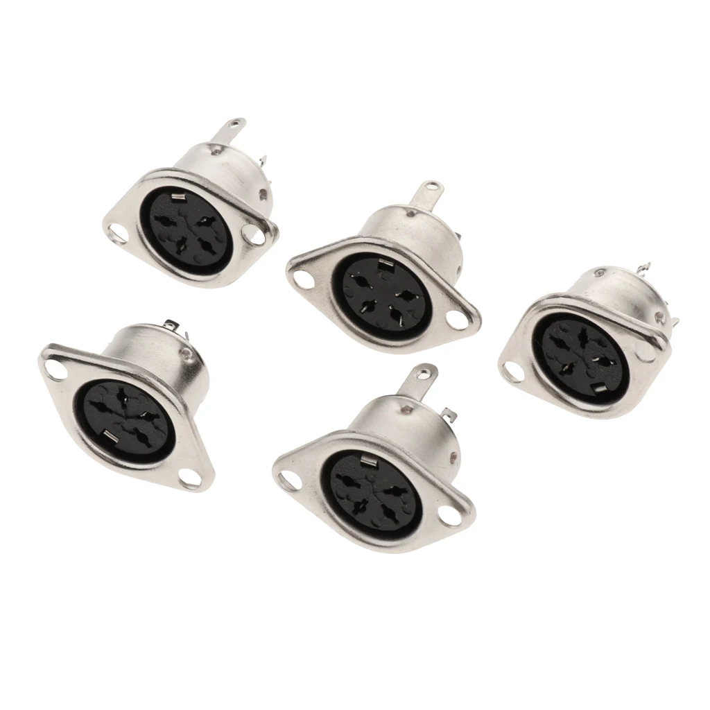 DIN 3 4 5 6 7 8 Pin Female Plug & Plastic Handle Socket DIN Audio Wire Connector DIN Jack for Keyboard/Mouse DIY