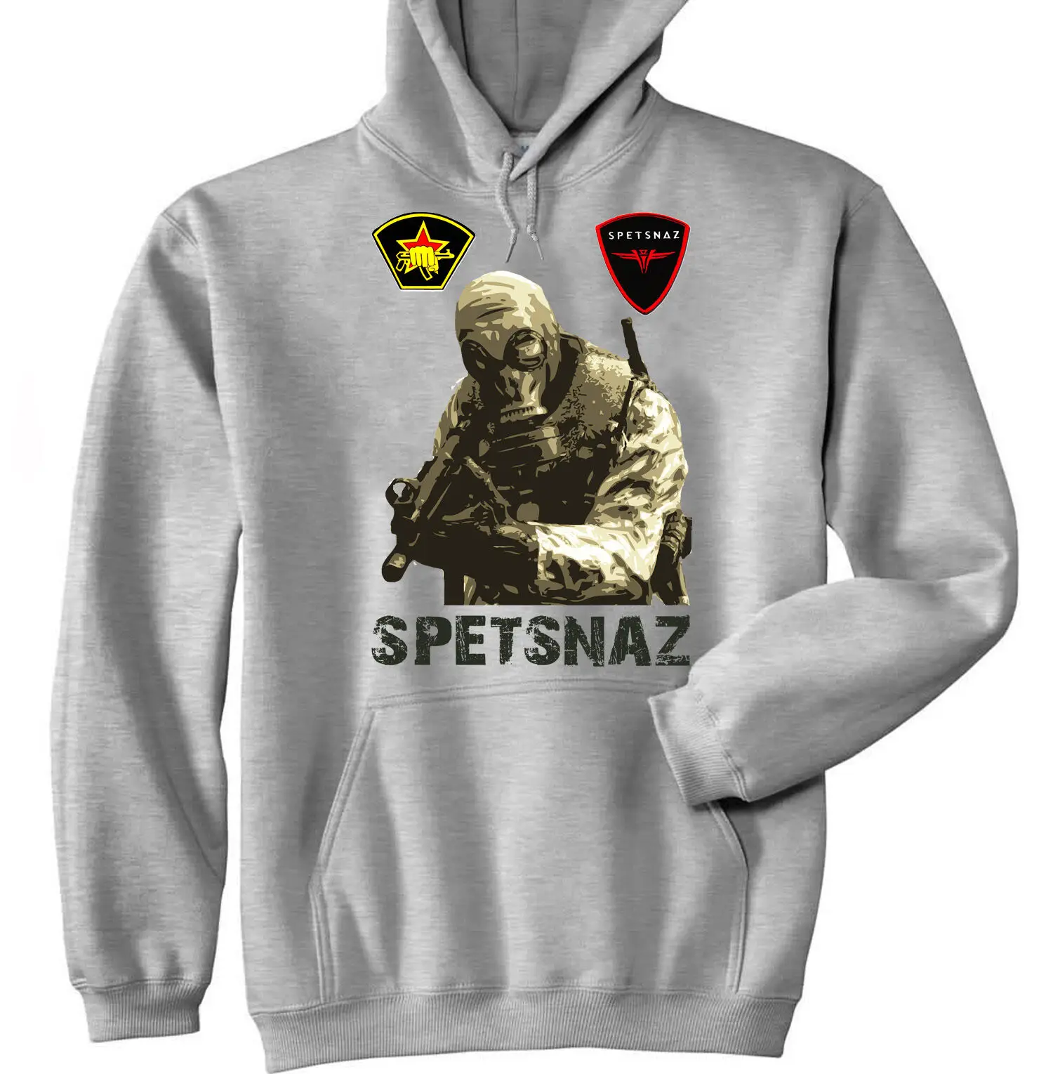 

Mens hoodies SPETSNAZ RUSSIA SPECIAL FORCES NEW COTTON GREY HOODIE