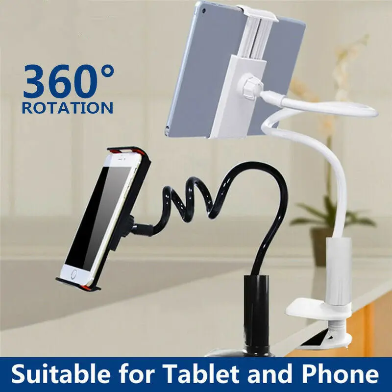 

Flexible 360º Lazy Bed Desk Phone Holder & Stands Gooseneck Mount Stand For iPad Android Tablet