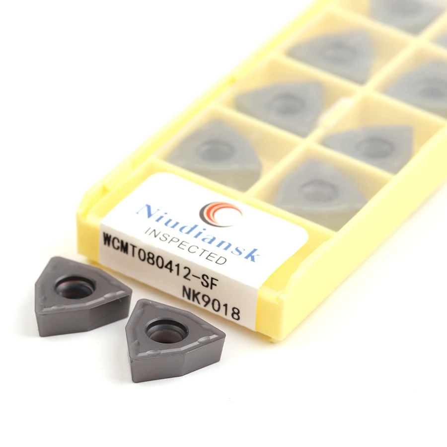 

WCMT050308-SF WCMT06T308-SF NK9018 WCMT080412-SF NK9018 U Drill CNC Lathe Turning Carbide blade Milling tool For Stainless Steel