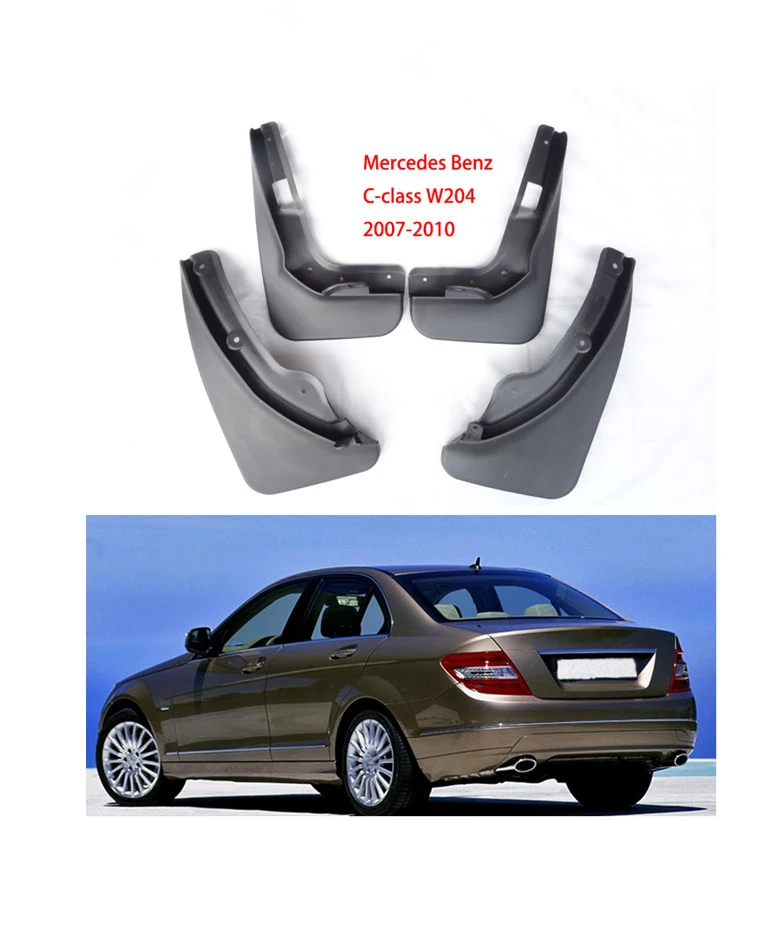 Авто брызговик грязезащитный брызговик для Mercedes Benz C-class W204 2007-2010 автомобильные аксессуары 4 шт