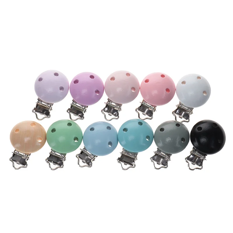 Baby Pacifier Clips Teething Beads Clips 50pcs