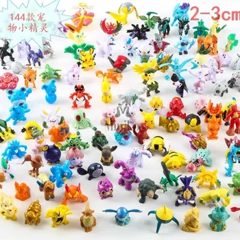 

144pcs/Set Cute Pikachu Action Figure Mini Random Wholesale Figures New Pks Toys For Kids Toy Kids Children Birthday Gifts Doll