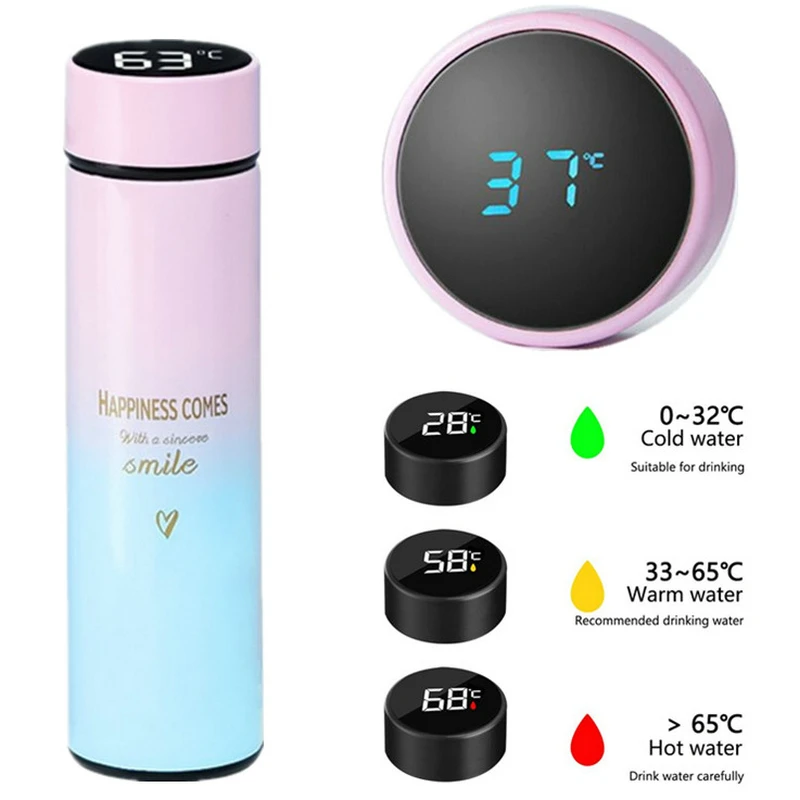 Intelligent 304 Stainless Steel Thermos With LED Temperature Display Water Bottle Vacuum Flasks Thermoses Coffee Tea Milk Cup