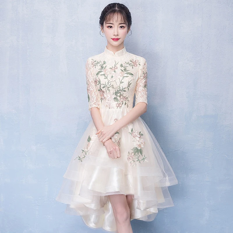 Женское тонкое платье, вечерние, длинные, Cheongsam, свадебное платье, роскошное, сексуальное, свадебное, Qipao, модная одежда в китайском стиле, Vestido