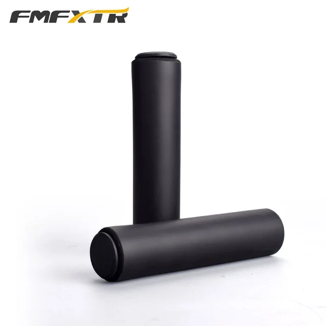FMFXTR ухваты MTB силиконовые губчатые накладки на ручки Анти-занос, удар-поглощая мягкая байка ручки Ultraight велосипедный руль - Цвет: Black