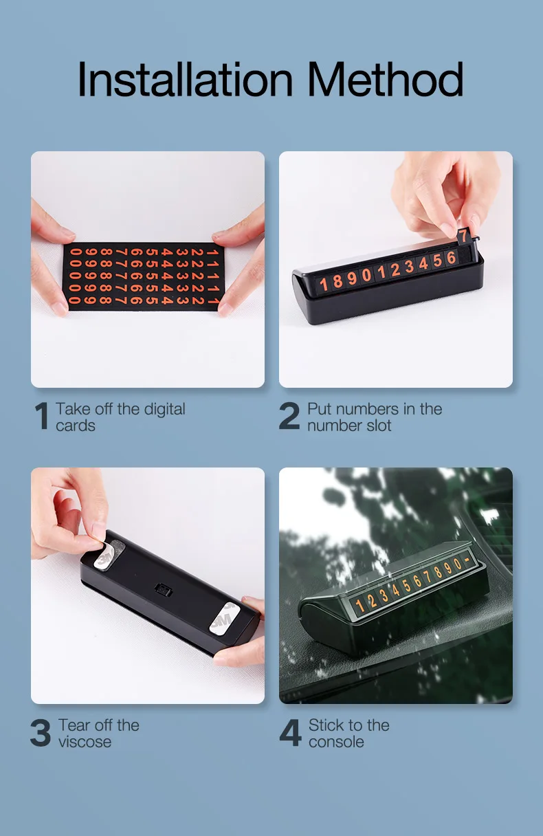 Car Temporary Parking Card (11)