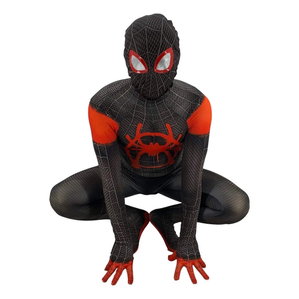 2020 взрослые и дети паук в Spider текстами сюжетами из миль Morales Косплэй костюм зентай