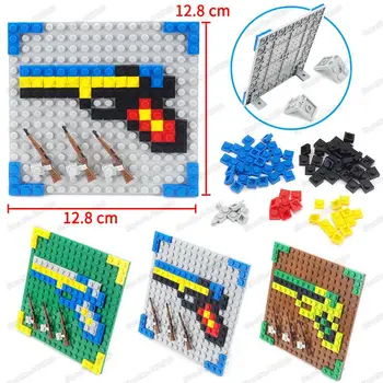 

Military Assembling Pistol Rifle Model 94 Pieces modeling Moc Building Block Weapons Place Diy Game Educational Gifts Child Toys